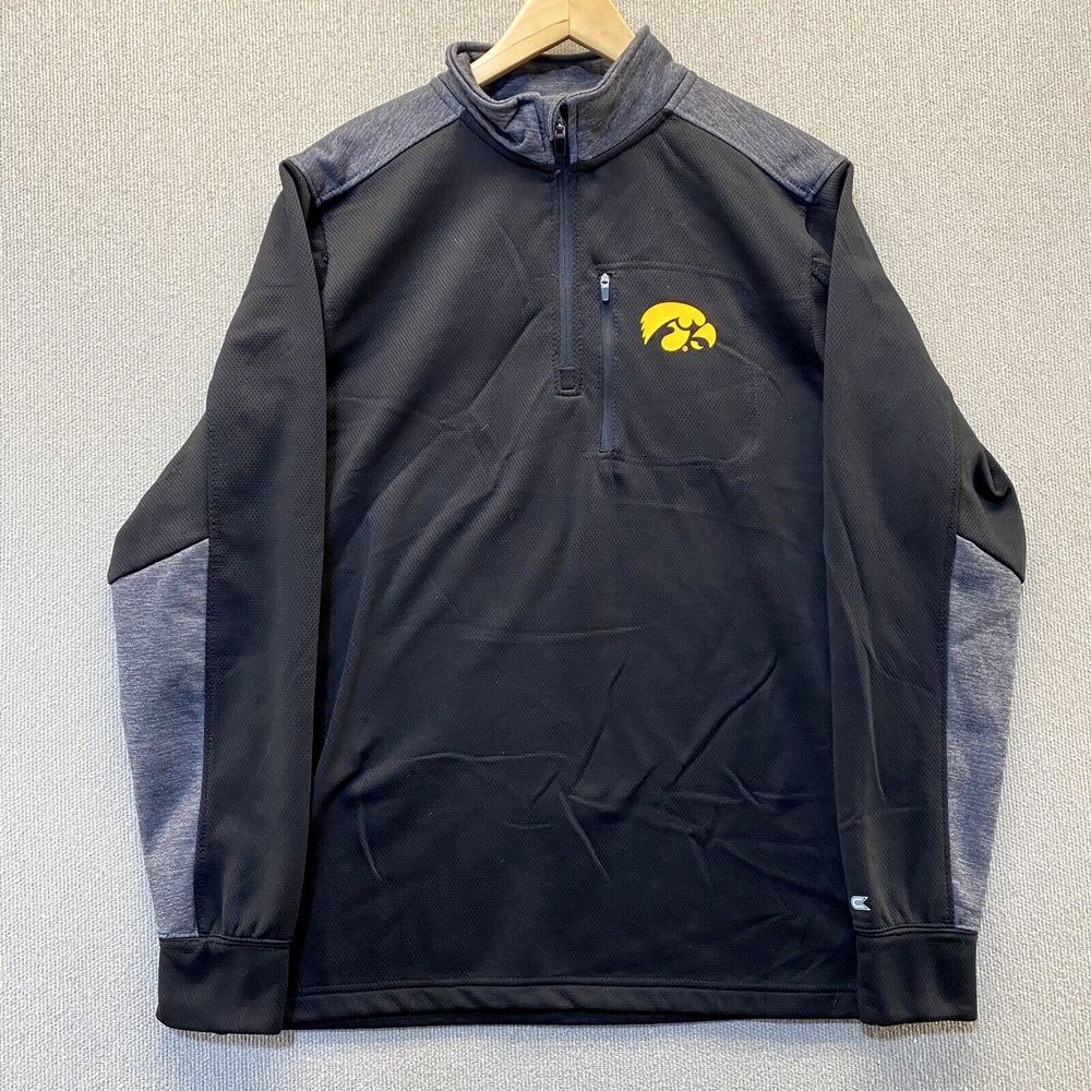 Iowa Hawkeyes Jacket Coat 1/4 Zip Pullover Colosseum